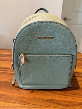 Michael Kors Small Leather Backpack in olive